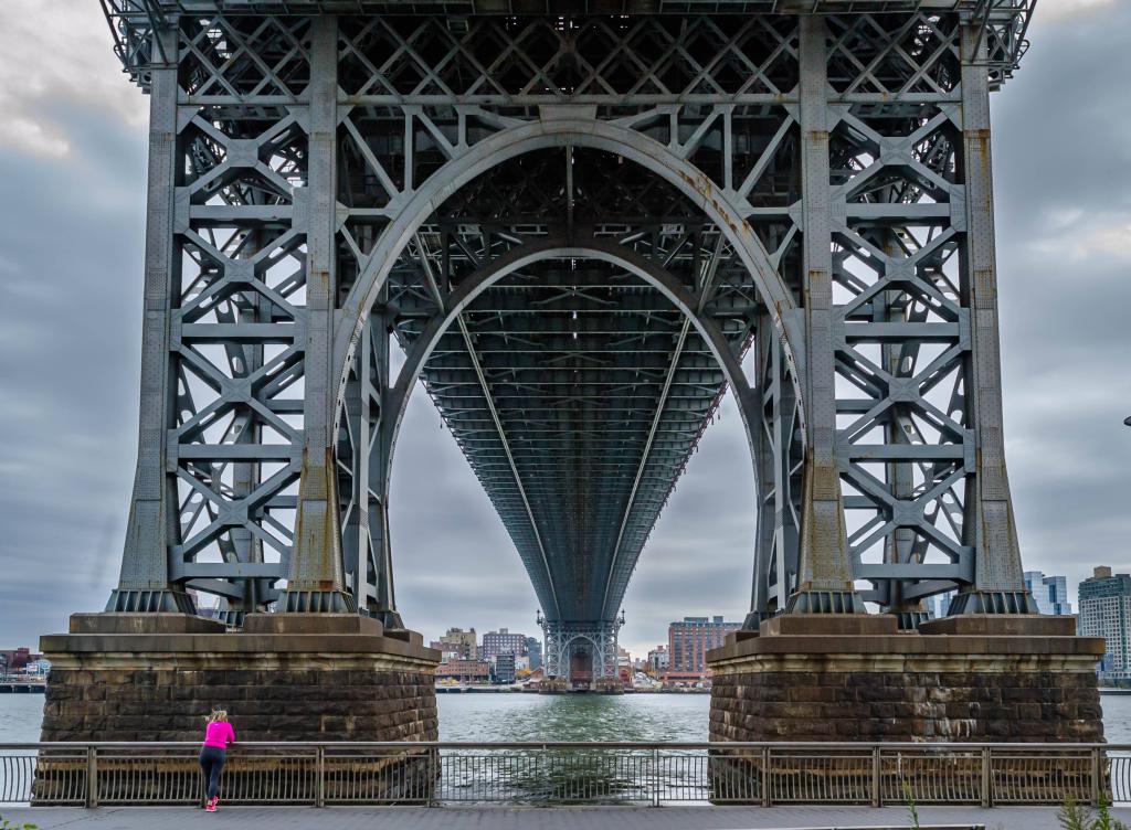 view under Williamsburg bridge